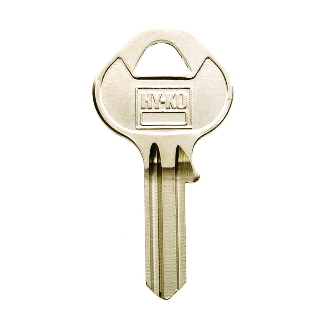HY-KO 11010M18 Key Blank, Brass, Nickel, For: Master Vehicle Locks