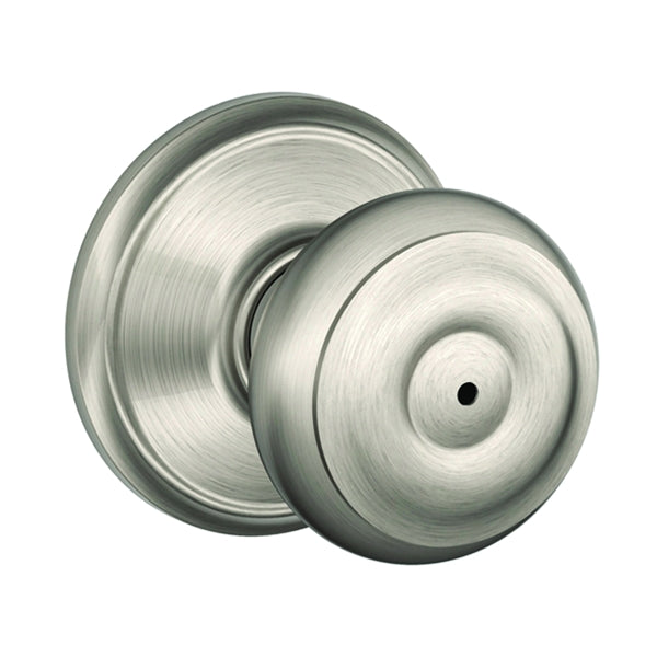 Schlage Georgian Series F40VGEO619 Privacy Door Knob, Satin Nickel