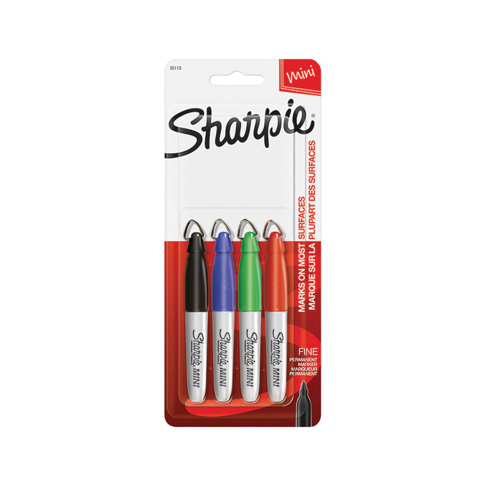 Sharpie 35113 Mini Permanent Marker, Fine Lead/Tip, Assorted Lead/Tip