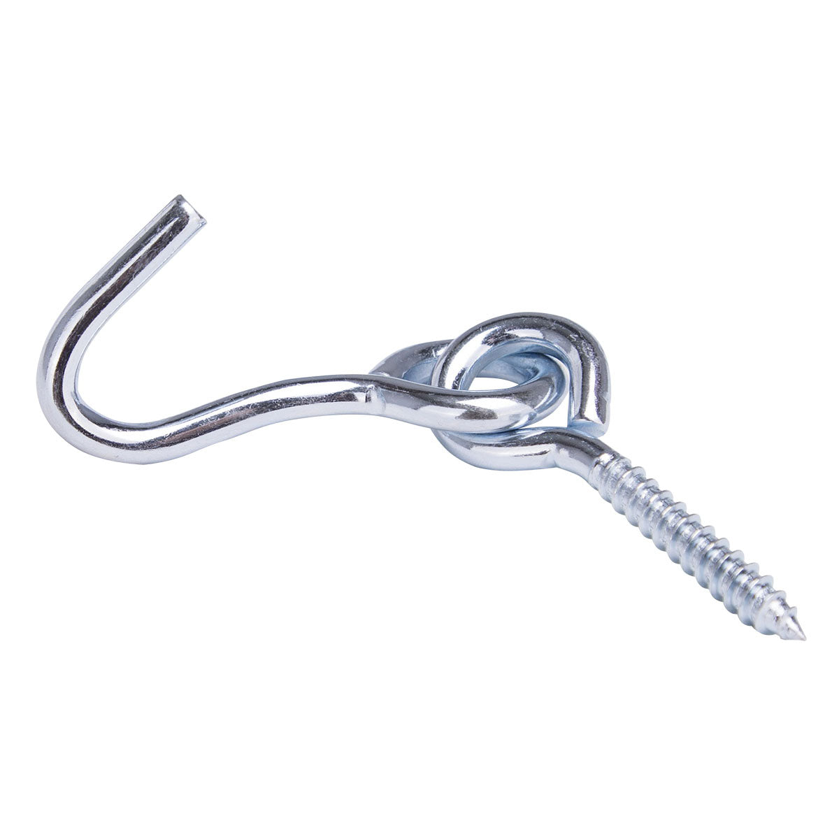 ProSource LR-404-PS Hammock Hook, 1-1/4 in Opening, Steel, Silver, Zinc