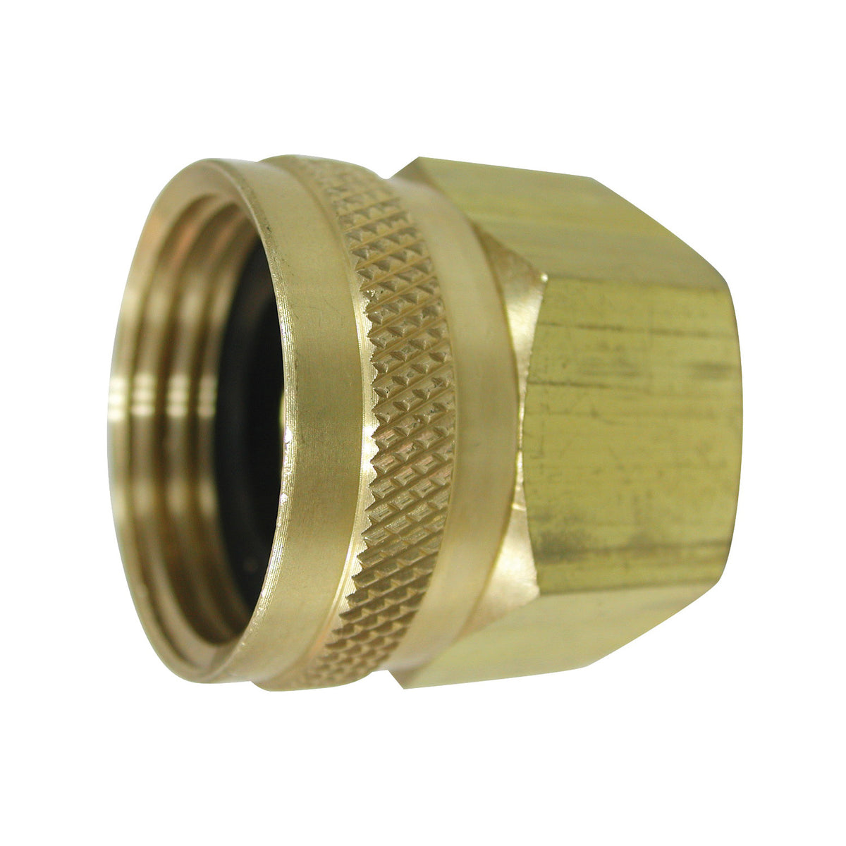 Landscapers Select PMB-055-3LC Hose Adapter, 3/4 x 3/4 in, FHT x FIP, Brass, Brass, For: Garden Hose