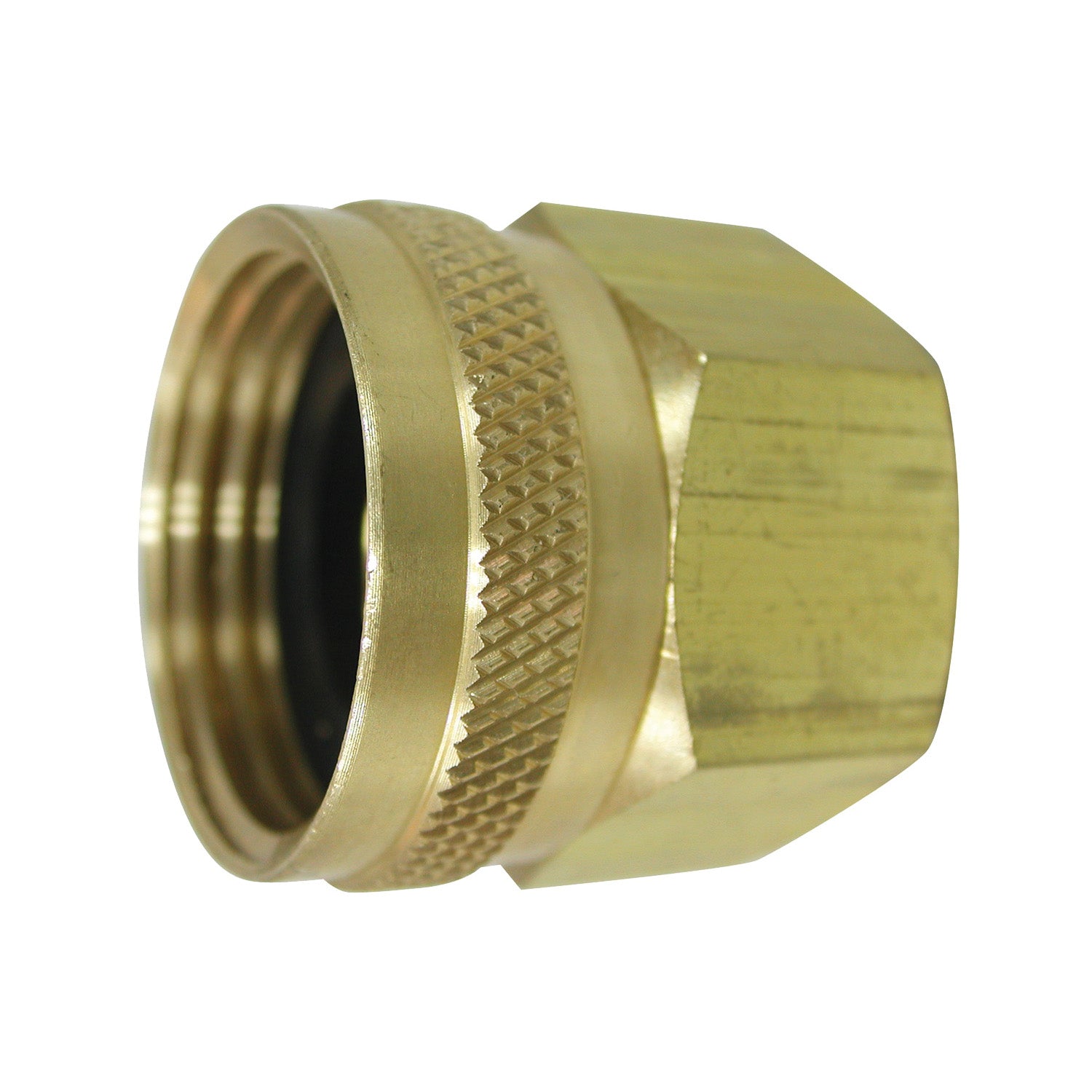 Landscapers Select PMB-055-3LC Hose Adapter, 3/4 x 3/4 in, FHT x FIP, Brass, Brass, For: Garden Hose