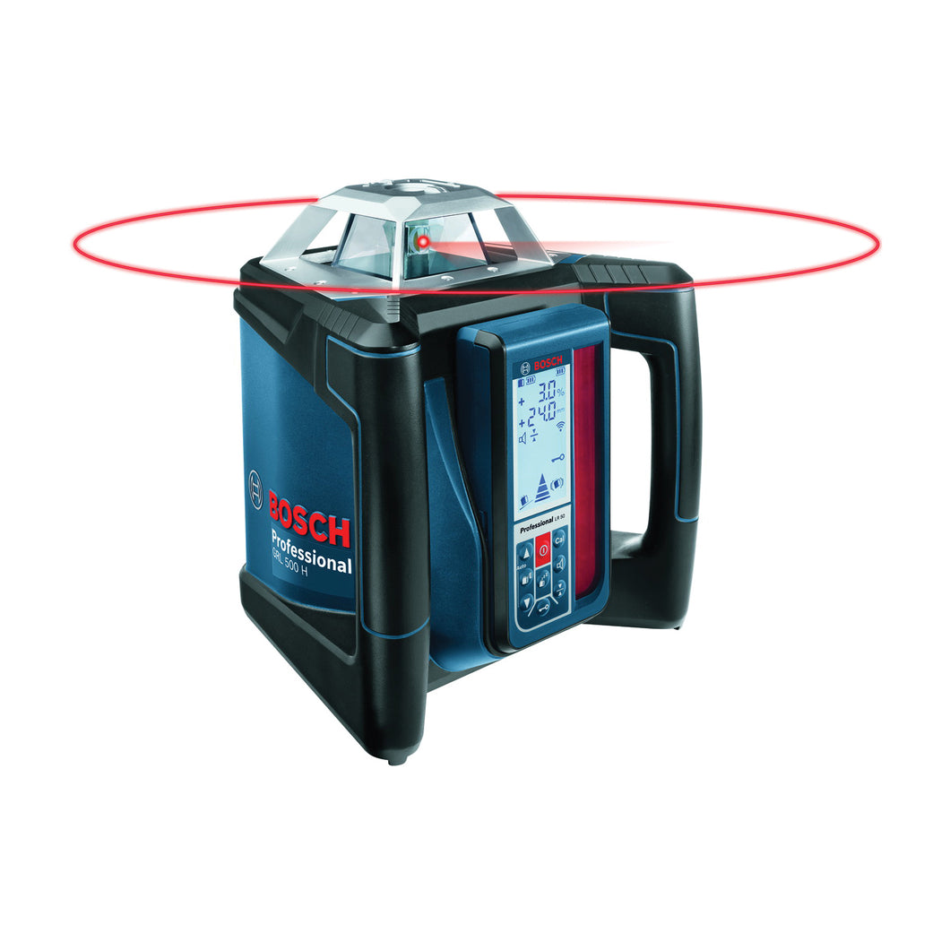 Bosch GRL 500 HCK Laser Complete Kit, 1650 ft, +/-1/16 in at 100 ft Accuracy