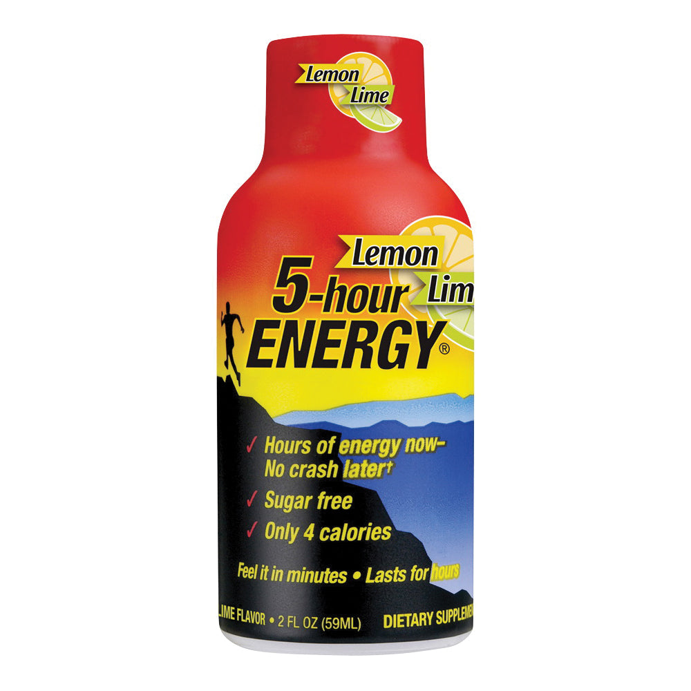 5-hour ENERGY 418127 Sugar-Free Energy Drink, Liquid, Lemon Flavor, 1.93 oz Bottle