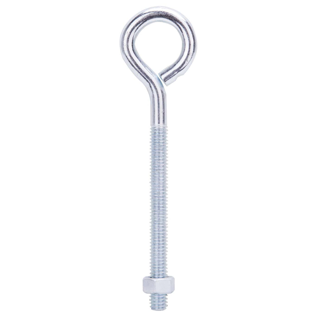 ProSource LR279 Eye Bolt, 7.8 mm Thread, Machine Thread, 3 in L Thread, 1-5/16 in Dia Eye, 222 lb Working Load, Steel