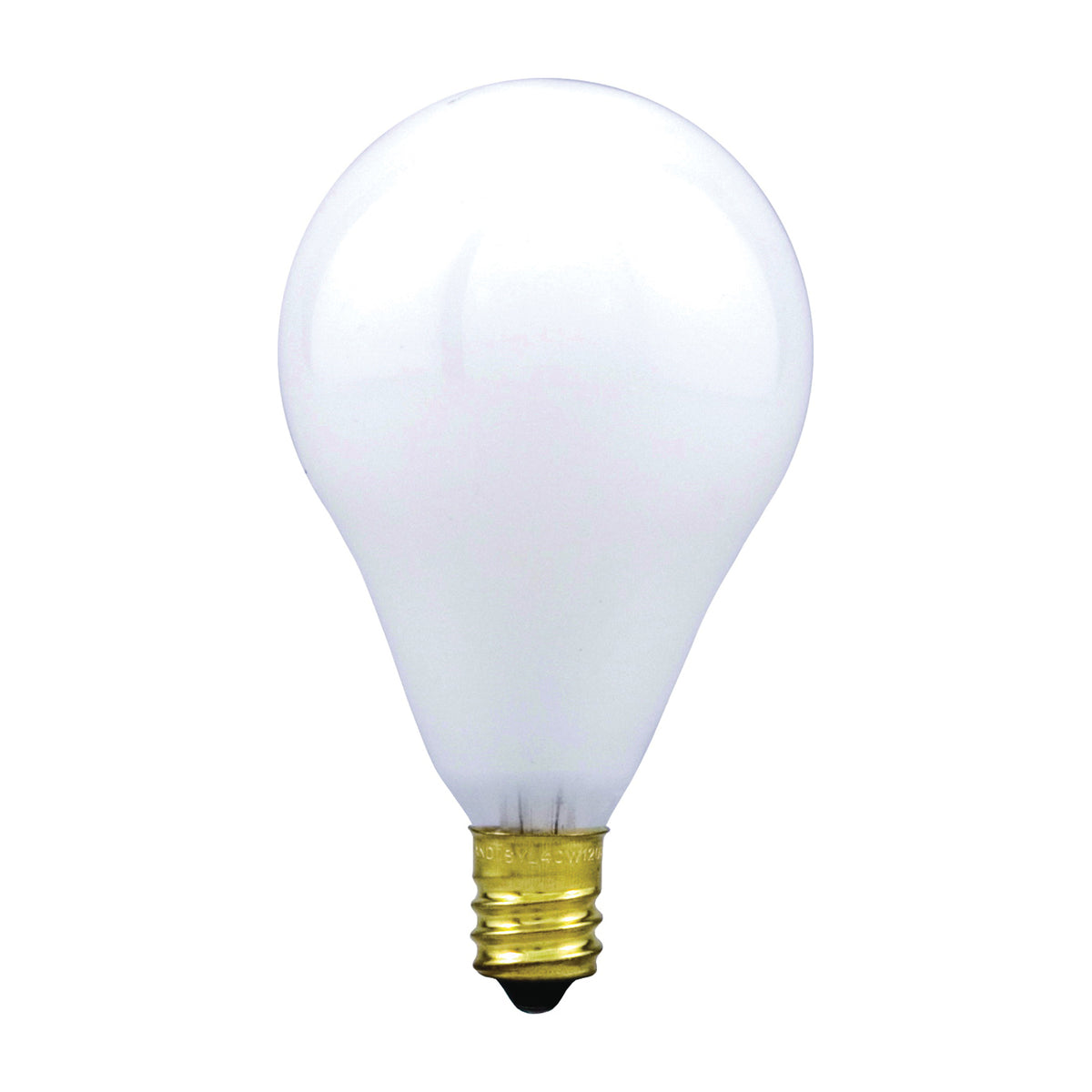 Sylvania 10777 Incandescent Bulb, 60 W, A15 Lamp, Candelabra E12 Lamp Base, 625 Lumens, 4100 K Color Temp