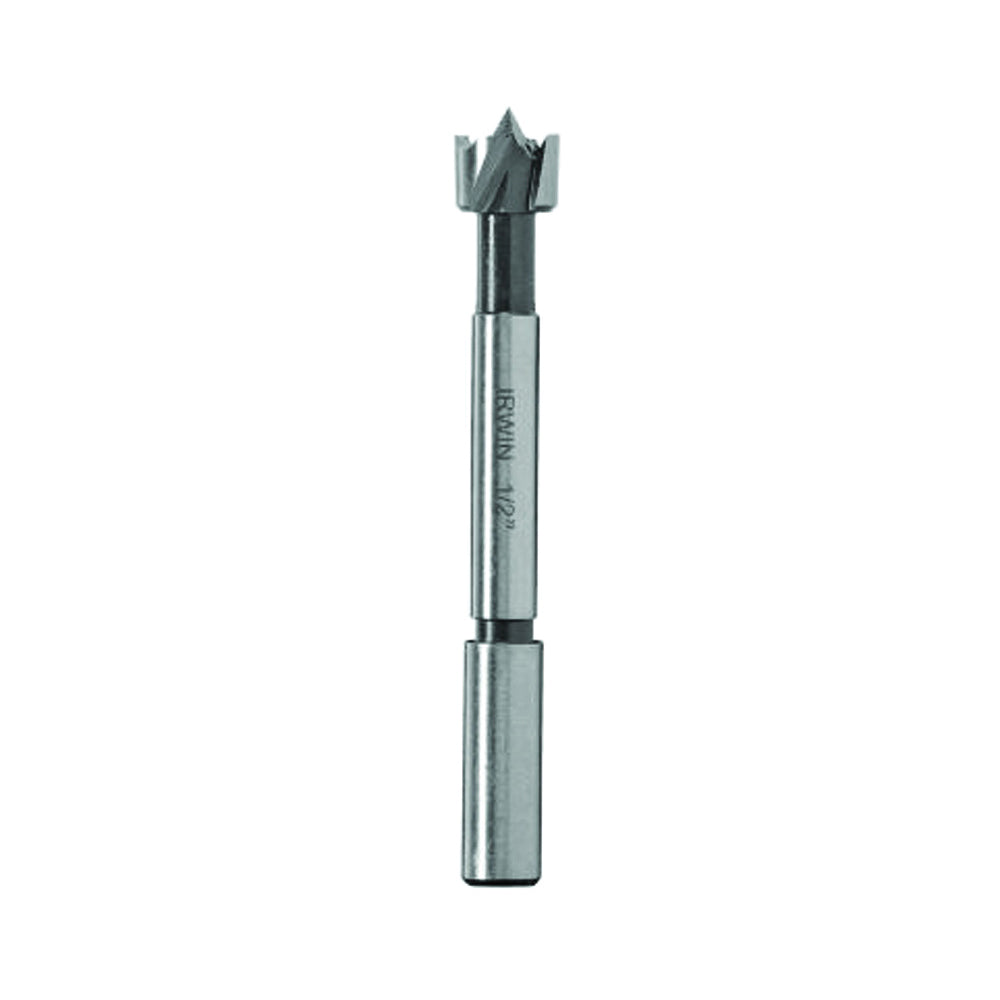 IRWIN 1966894/42904 Forstner Bit, 1/4 in Dia, 3-1/2 in OAL, 2-Flute, 3/8 in Dia Shank, Reduced Shank