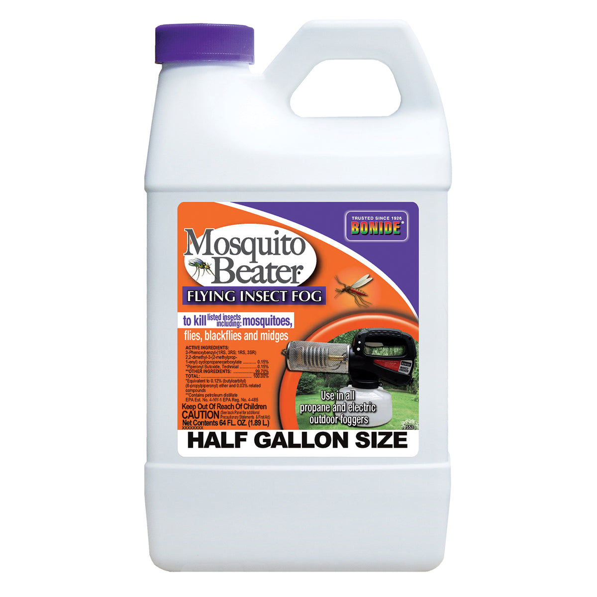 Bonide 552 Flying Insect Fog, 1/2 gal/acre Coverage Area, Clear