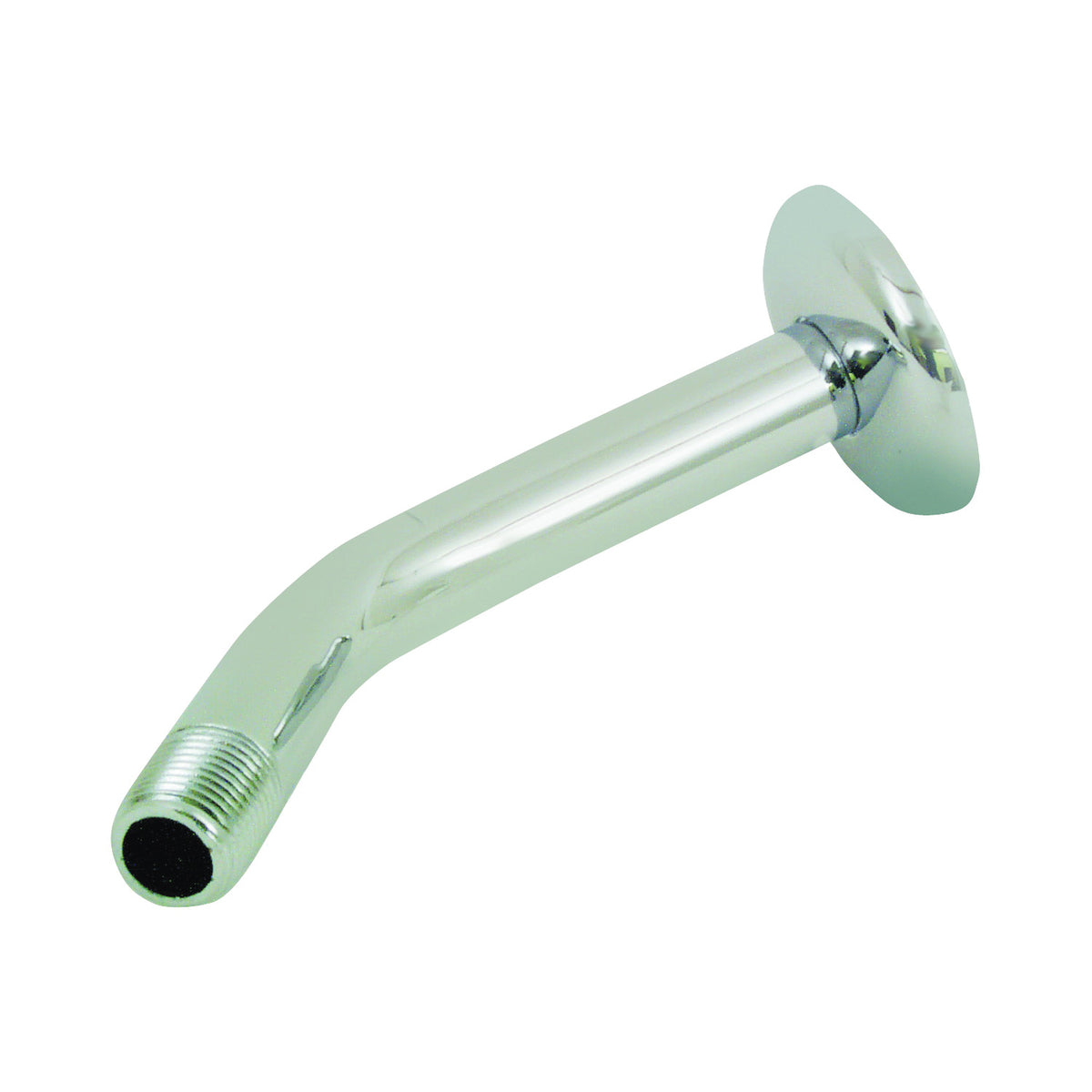 Boston Harbor B1140CP Shower Arm with Flange, 1/2-14 NPT in Connection, Threaded, 7 in L, Plastic