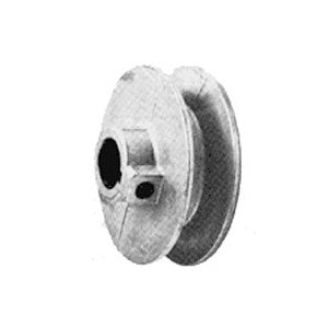 CDCO 200B-1/2 V-Groove Pulley, 1/2 in Bore, 2 in OD, 1-1/2 in Dia Pitch, 21/32 in W x 7/16 in H Belt, Zinc