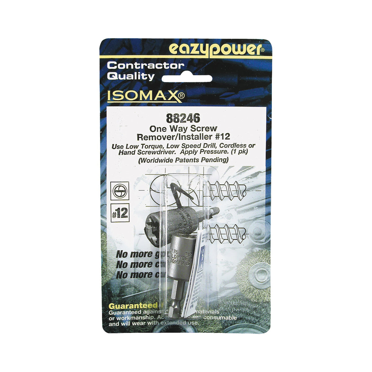 EAZYPOWER 88246 One Way Screw Remover, #12 Bolt/Screw, HSS