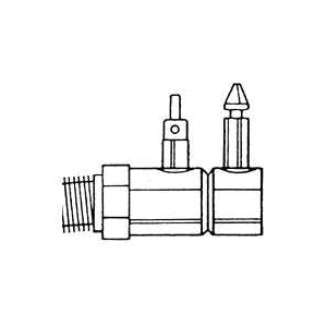 US Hardware M-016C Fuel Line Fitting, Brass