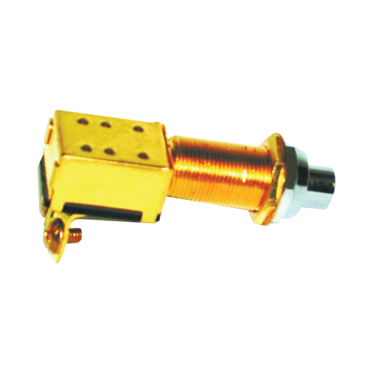 US Hardware M-163C Push-Button Switch, Universal, Chrome