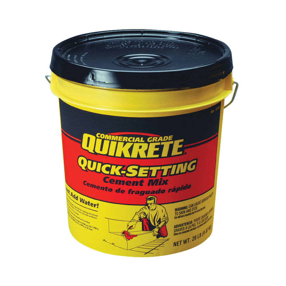 Quikrete 1240-20 Cement, Brown/Gray, 20 lb Pail