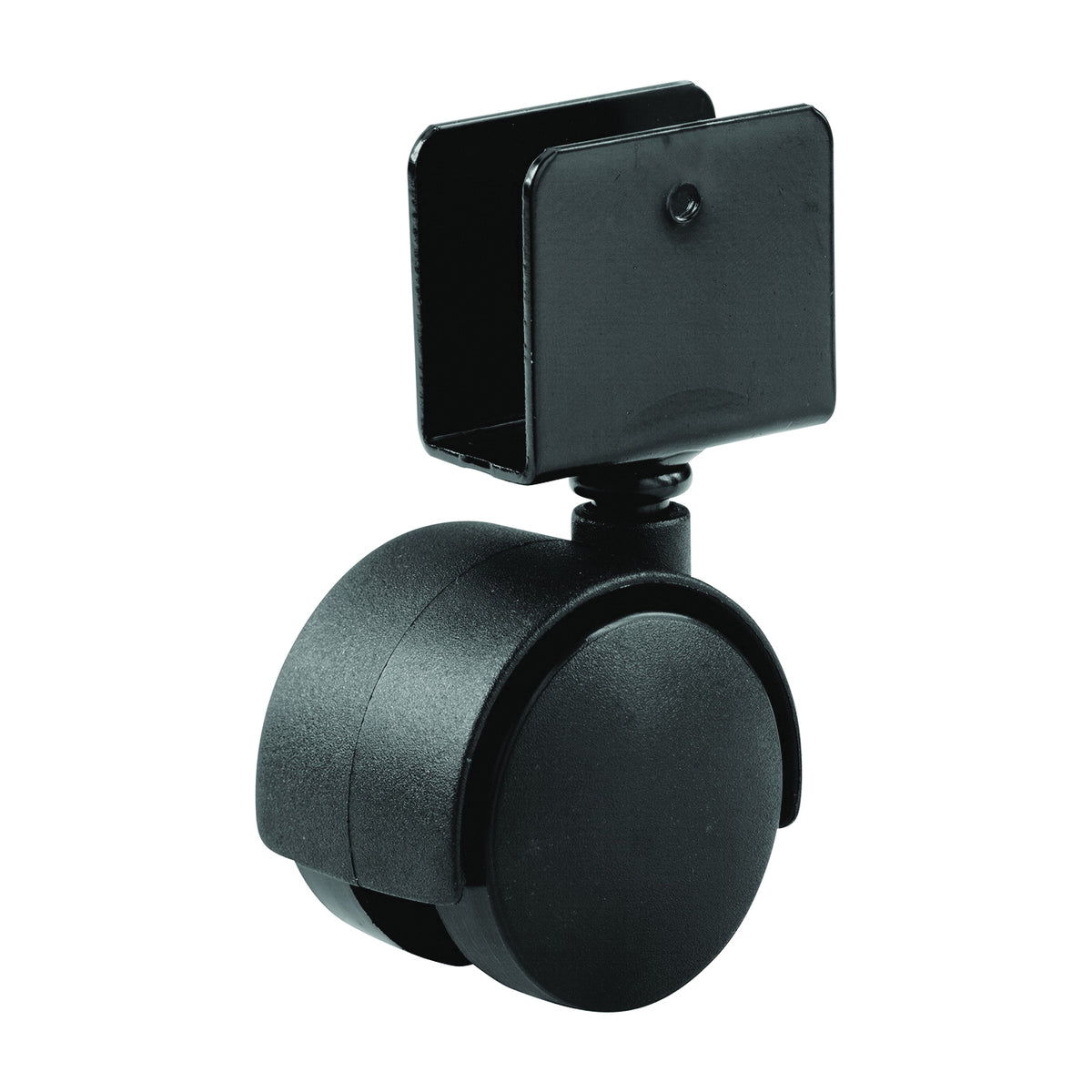 Shepherd Hardware 9420 Swivel Caster, 1-5/8 in Dia Wheel, 3/4 in W Wheel, Nylon Wheel, Black, 40 lb