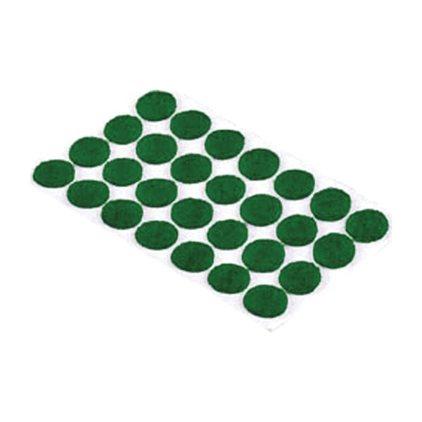 Shepherd Hardware 9421 Furniture Pad, Felt Cloth, Green, 3/8 in Dia, Round