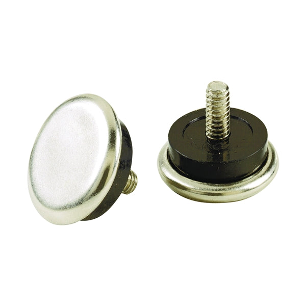 Shepherd Hardware 9449 Furniture Glide, Metal/Rubber, Silver