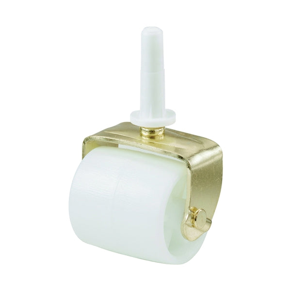 Shepherd Hardware 9535 Bed Roller, 2-1/8 in Dia Wheel, 125 lb Load, White