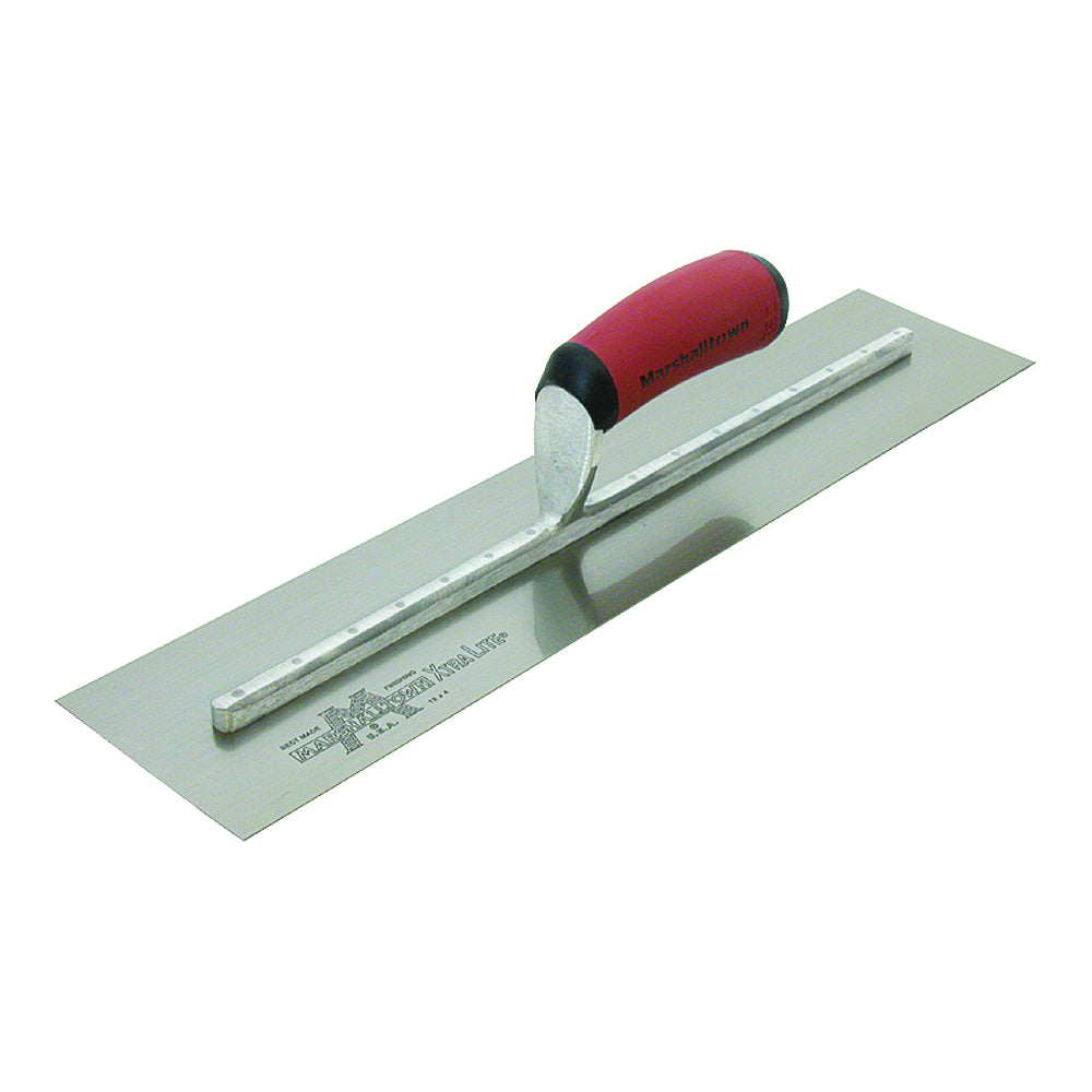 Marshalltown MXS62D Finishing Trowel, 12 in L Blade, 4 in W Blade, Spring Steel Blade, Square End, Curved Handle