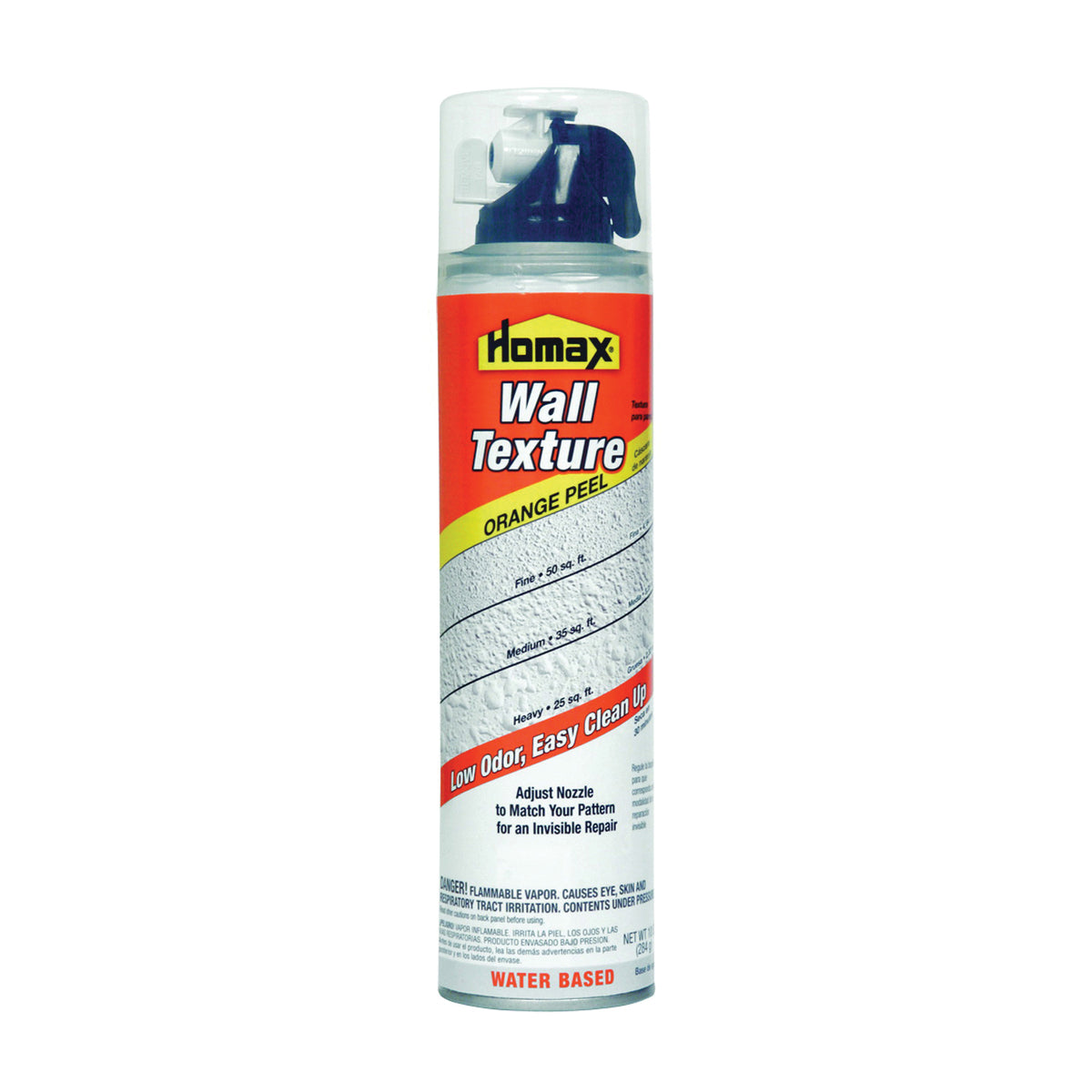 Homax 4091-06 Wall Texture, Liquid, Ether, Gray/White, 10 oz Aerosol Can