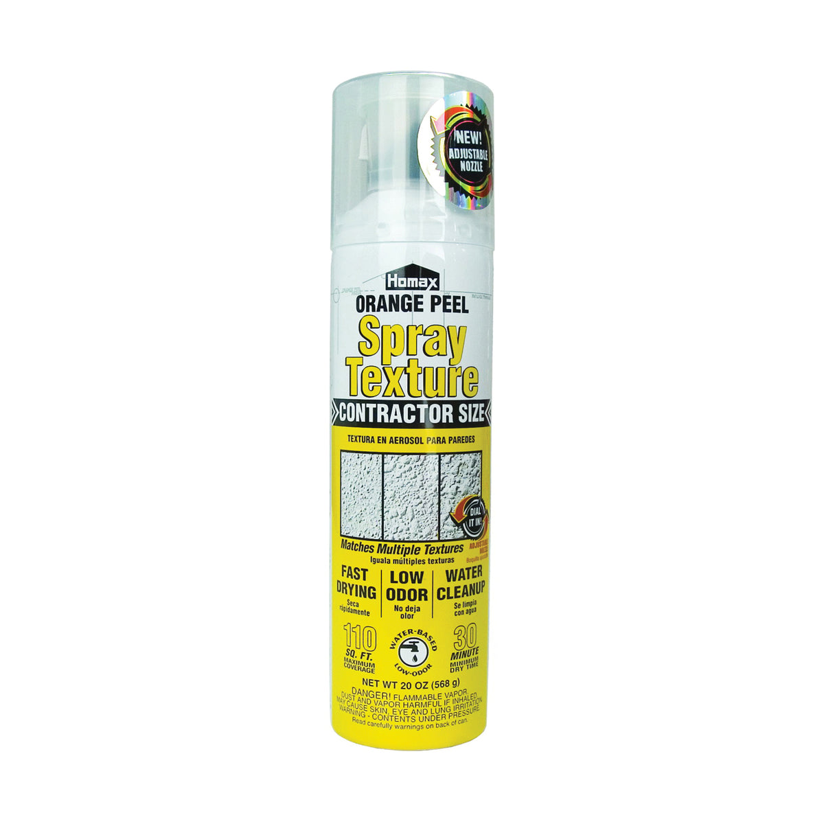 Homax 4092-06 Wall Texture, Liquid, Ether, Gray/White, 20 oz Aerosol Can