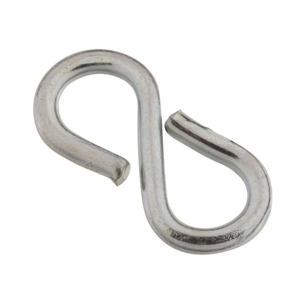 Stanley Hardware 759170 S-Hook, 20 lb Working Load, 0.092 in Dia Wire, Steel, Zinc