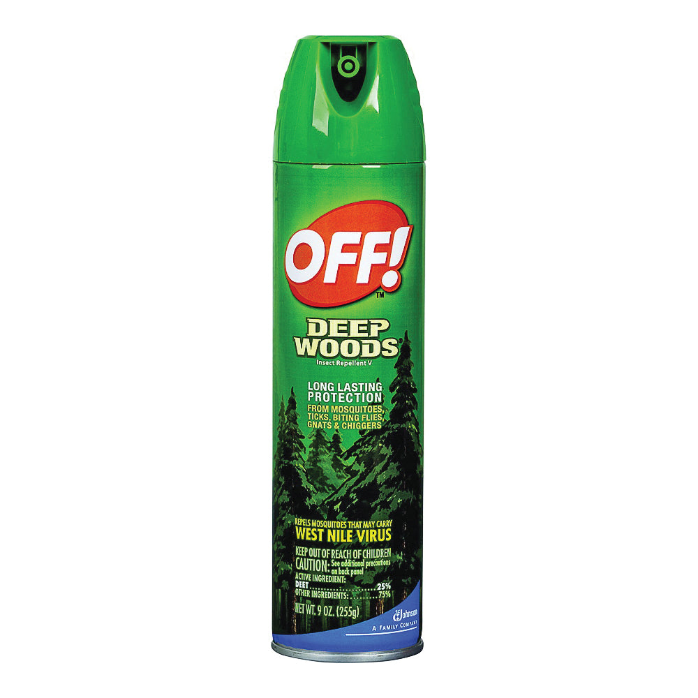 OFF! Deep Woods 22930 Insect Repellent V, 9 oz, Liquid, Clear, Alcohol