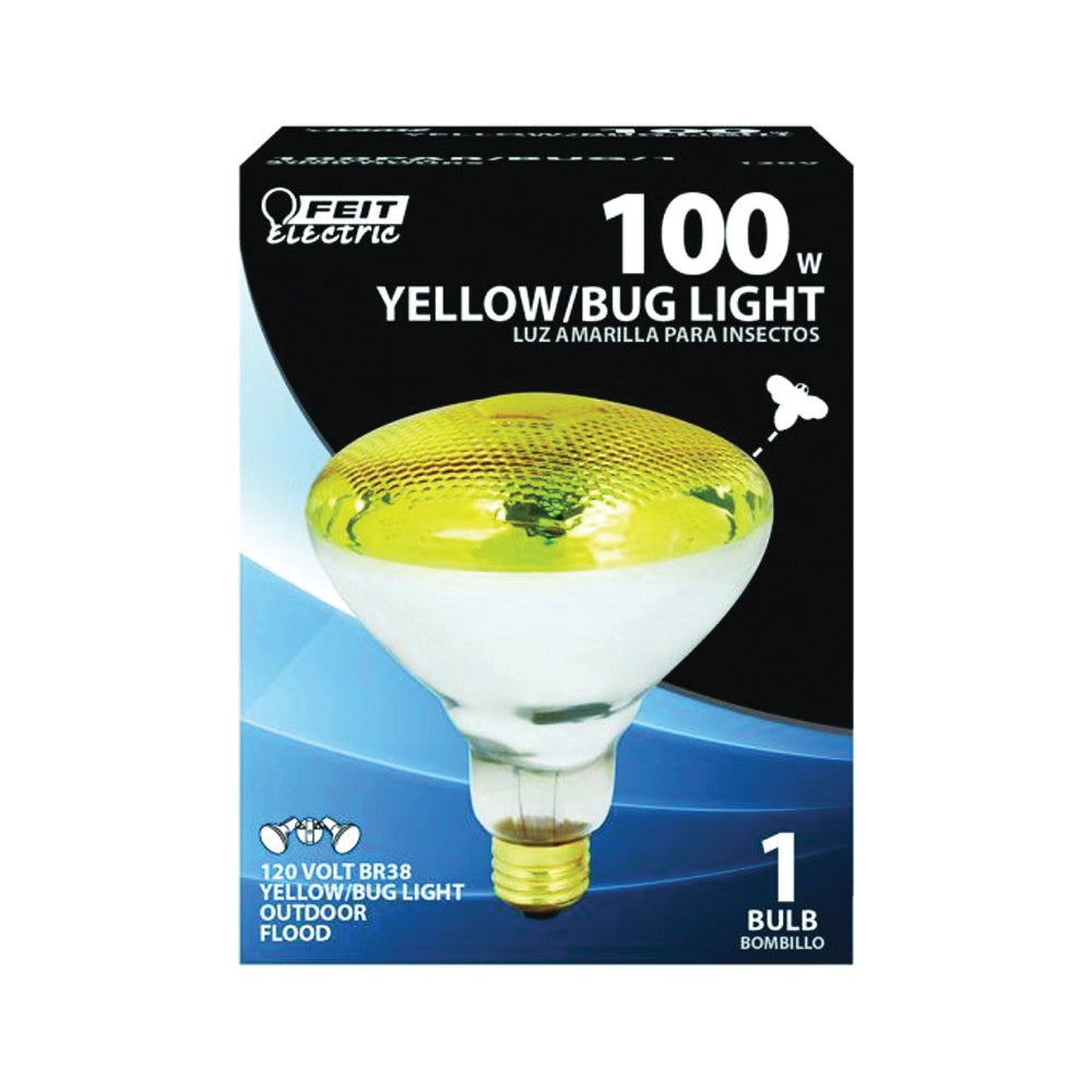 Feit Electric 100PAR/BUG/1 Incandescent Bulb, 100 W, PAR38 Lamp, Medium E26 Lamp Base, 2000 hr Average Life