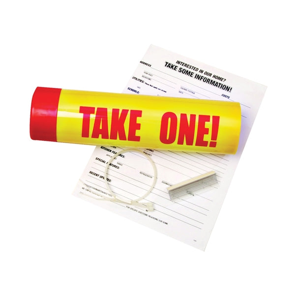 HY-KO 22130 Take One Tube, Waterproof, Plastic, Red/Yellow