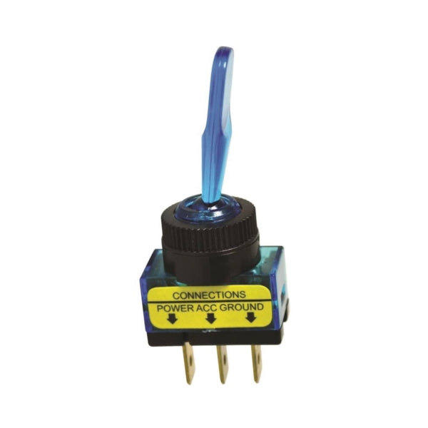 CALTERM 40240 Toggle Switch, 20 A, 12 VDC, Screw Terminal, Blue