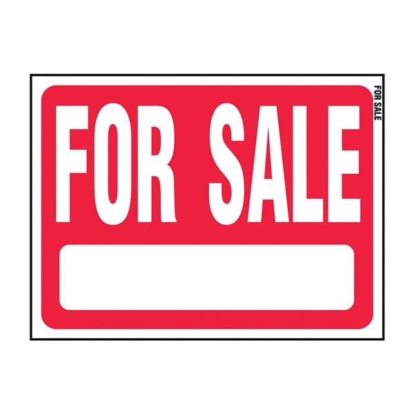 HY-KO RS-604 Real Estate Sign, For Sale, White Legend, Plastic, 24 in W x 18 in H Dimensions