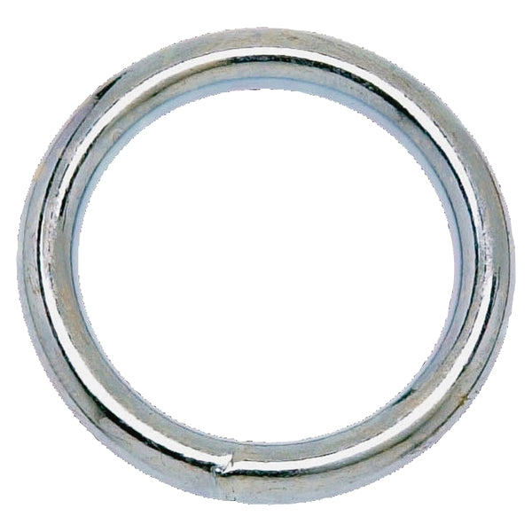 Campbell T7662114 Welded Ring, 150 lb Working Load, 1-1/8 in ID Dia Ring, #7B Chain, Solid Bronze, Polished