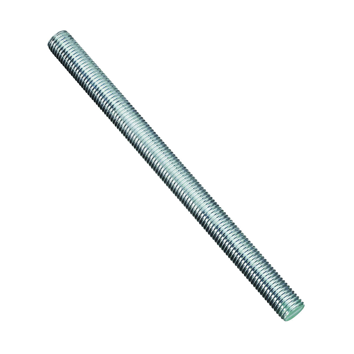 Stanley Hardware N346-684 Threaded Rod, 7/8-9 Thread, 12 in L, A Grade, Steel, Zinc, UNC Thread