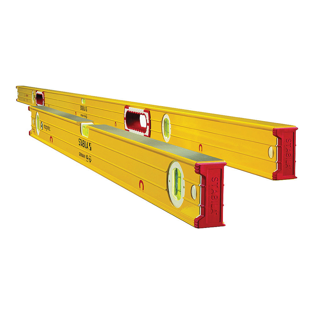 Stabila 38532 Beam Level Set, Magnetic, Aluminum, Yellow