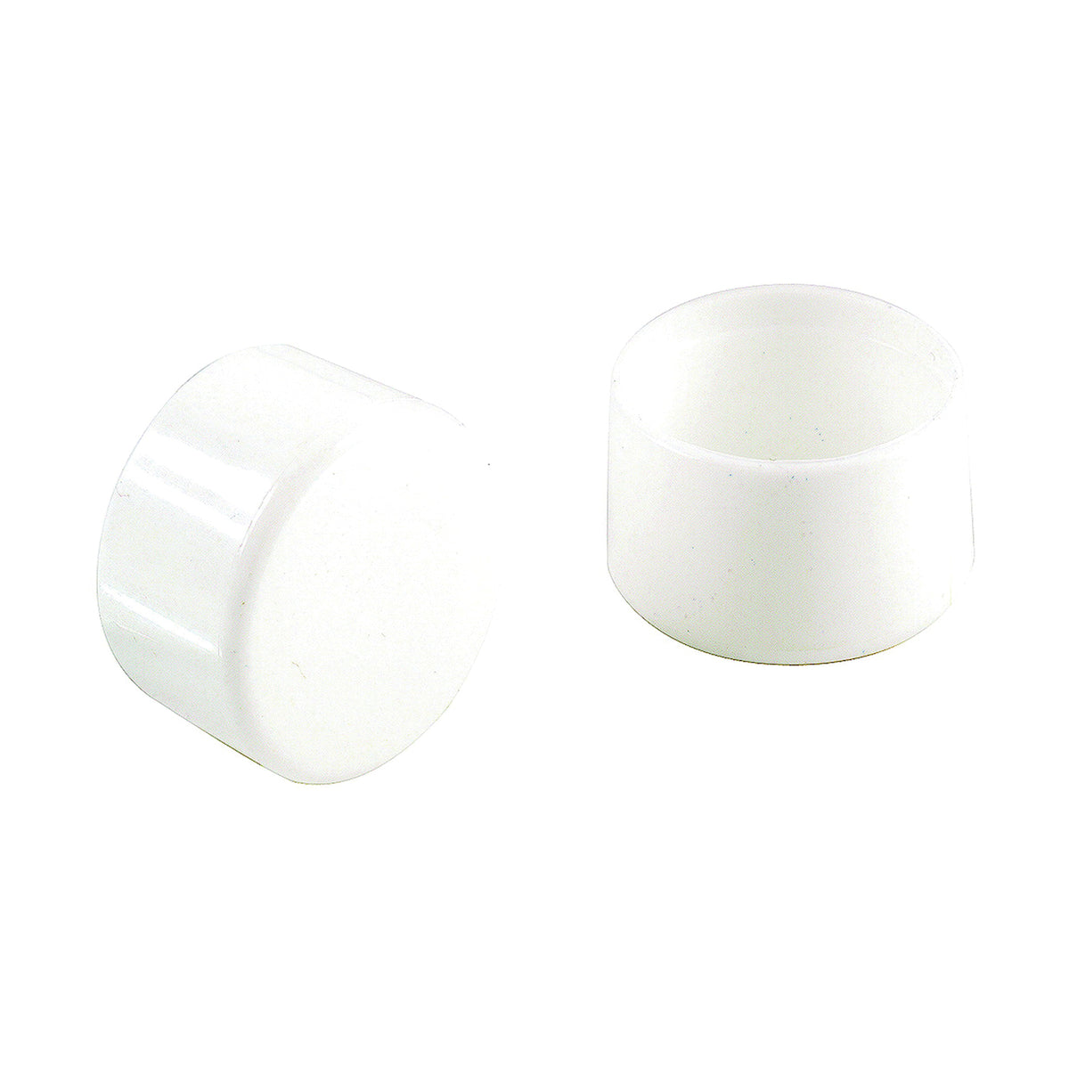 Shepherd Hardware 9744 Furniture Leg Tip, Round, Plastic, White, 1-1/8 in Dia