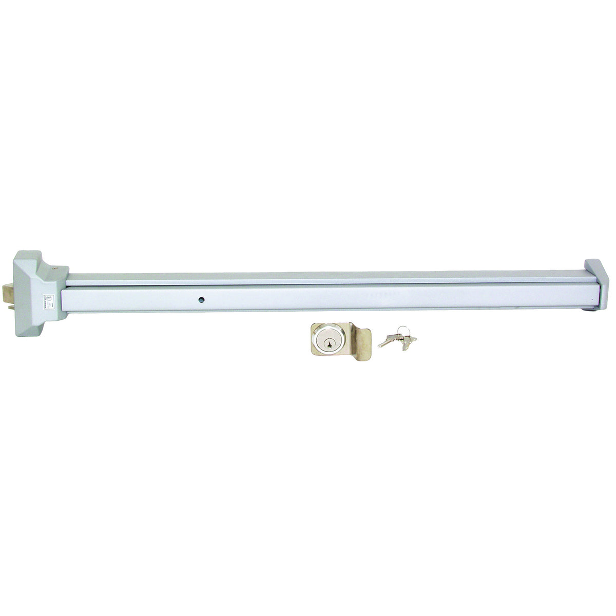 ProSource 8000-80NLS-AS Panic Bar, 32-1/2 in W, Stainless Steel/Steel/Zinc Alloy, Powder Coated, 1-3/4 in Thick Door