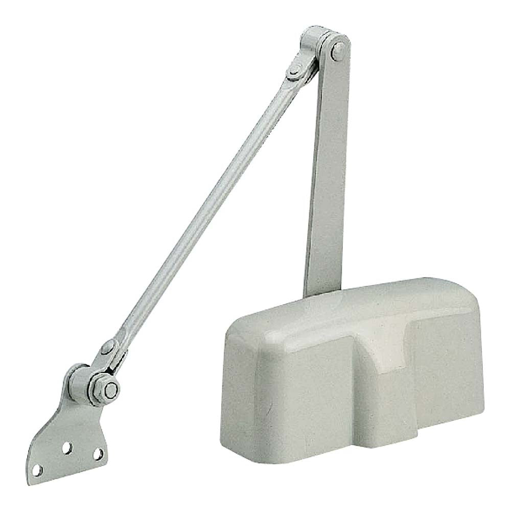ProSource C101-BH-SA-IV Door Closer, Non-Handed Hand, Automatic, Aluminum, Ivory, 85 lb