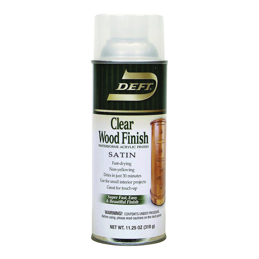 DEFT 109-13 Acrylic Paint, Liquid, Clear, 11.25 oz, Aerosol Can