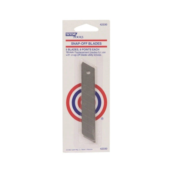 HYDE 42330 Replacement Knife Blade, 18 mm, 8-Point