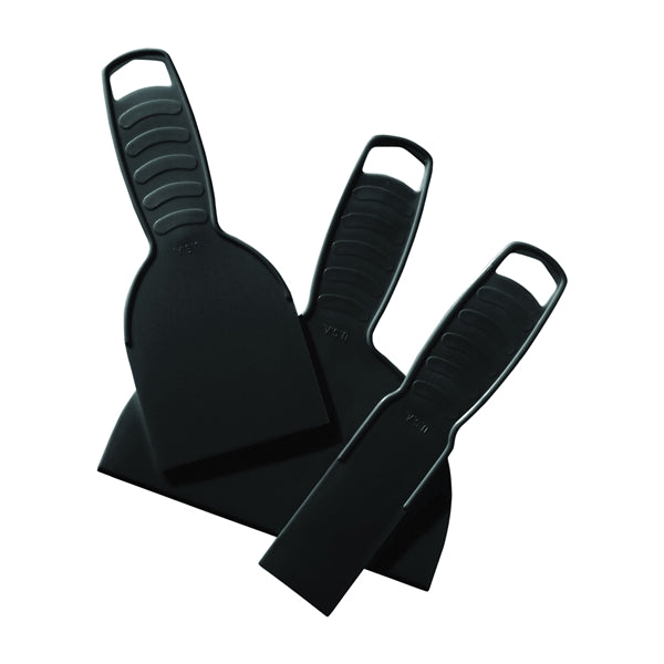 HYDE Economy Series 05610 Putty Knife Assortment, 1-1/2, 3, 6 in W Blade, Polypropylene Blade, Reinforced Handle