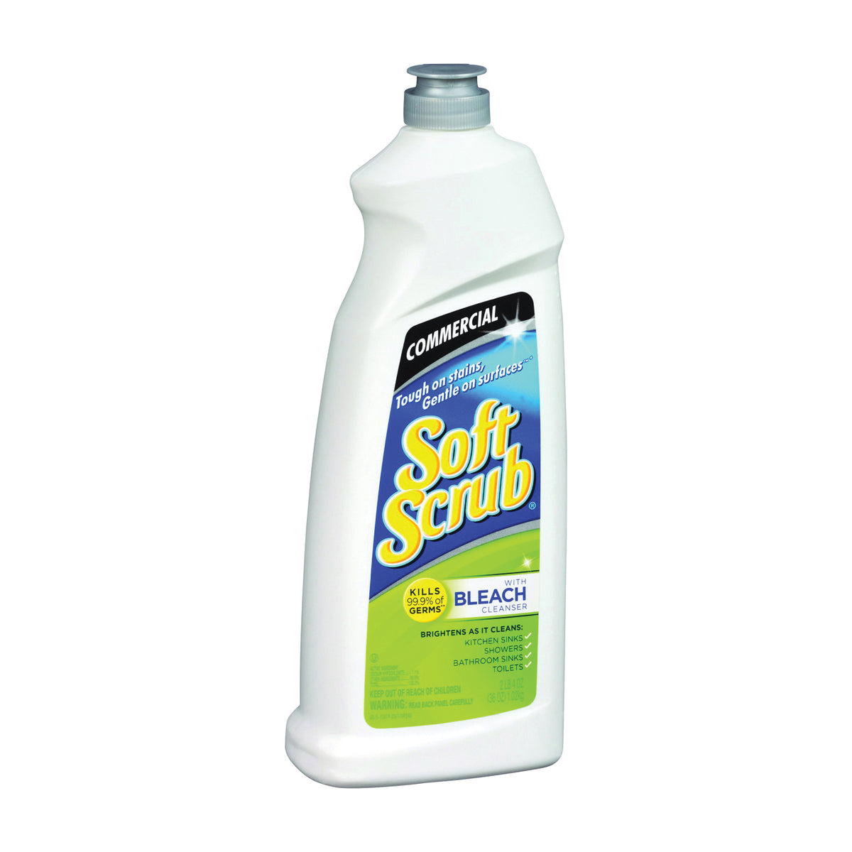 Soft Scrub 01613 Stain Remover, 36 oz, Liquid, Pleasant Fragrance, White