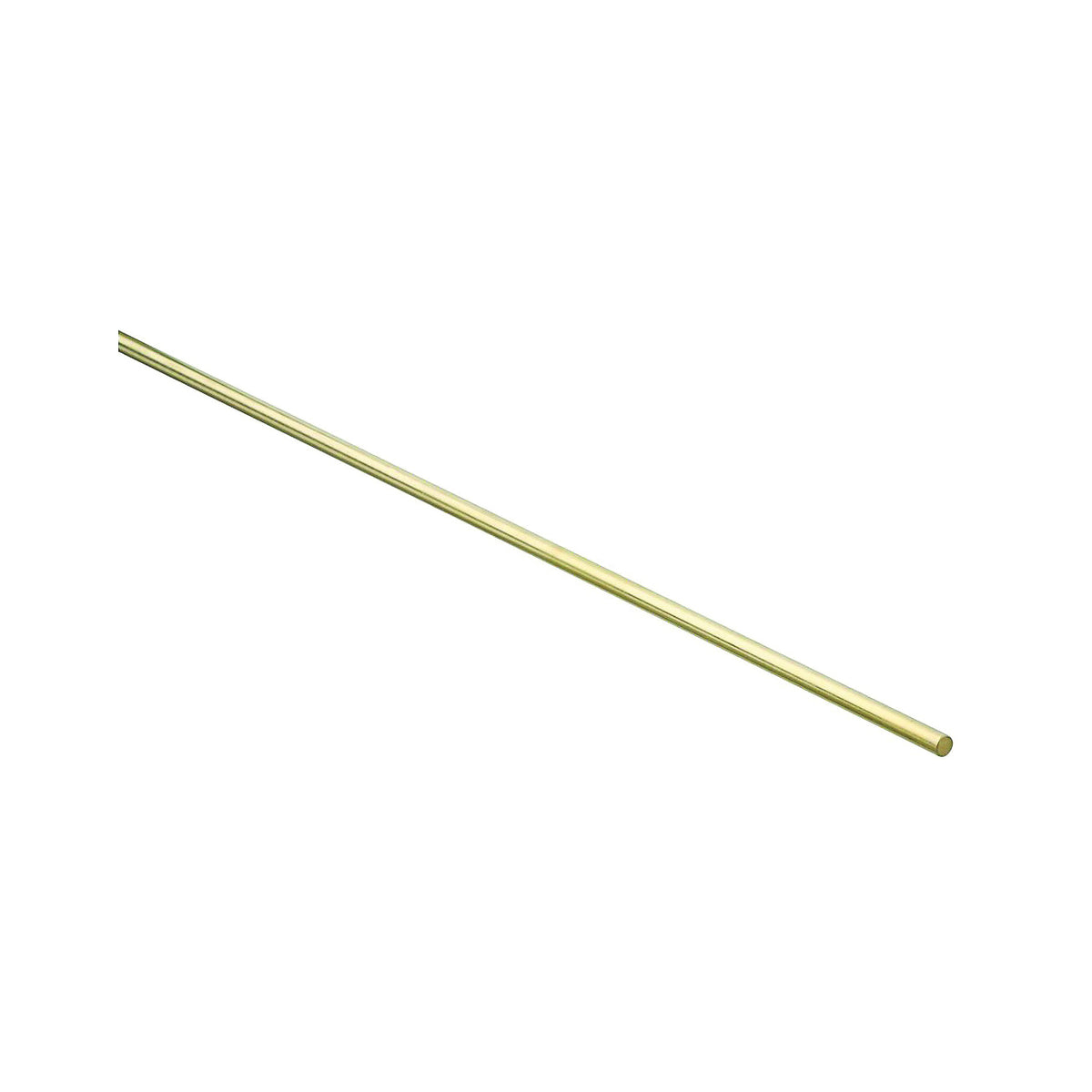Stanley Hardware N215-244 Rod, 1/4 in Dia, 36 in L, Brass
