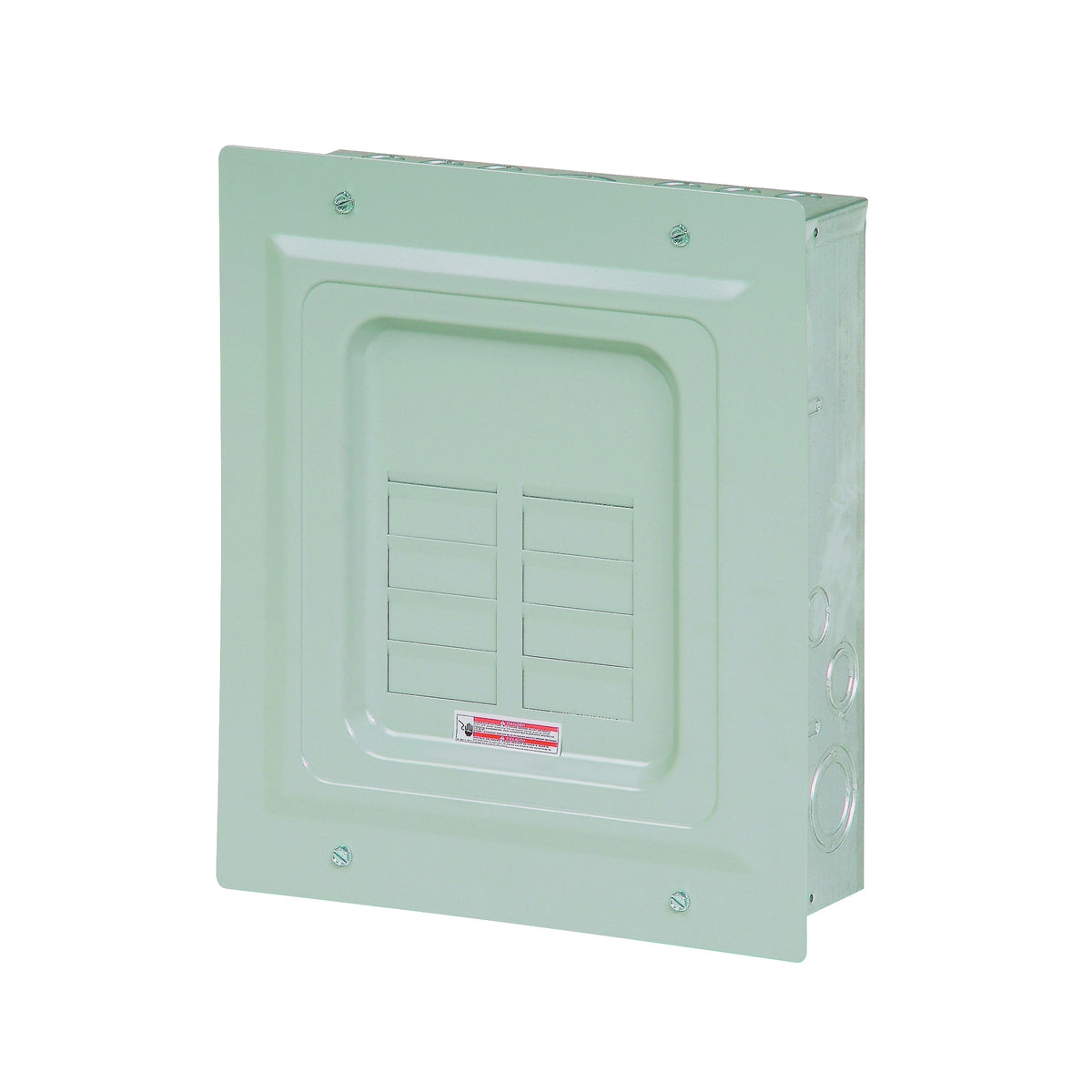 Cutler-Hammer BR BR816L125FP Load Center, 125 A, 8 -Space, 16 -Circuit, Main Lug, NEMA 1 Enclosure, Flush Mounting