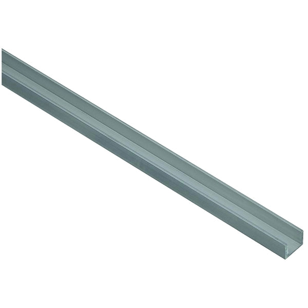 Stanley Hardware 4208BC Series N342-295 U-Channel, 48 in L, 1/16 in Thick, Aluminum, Mill