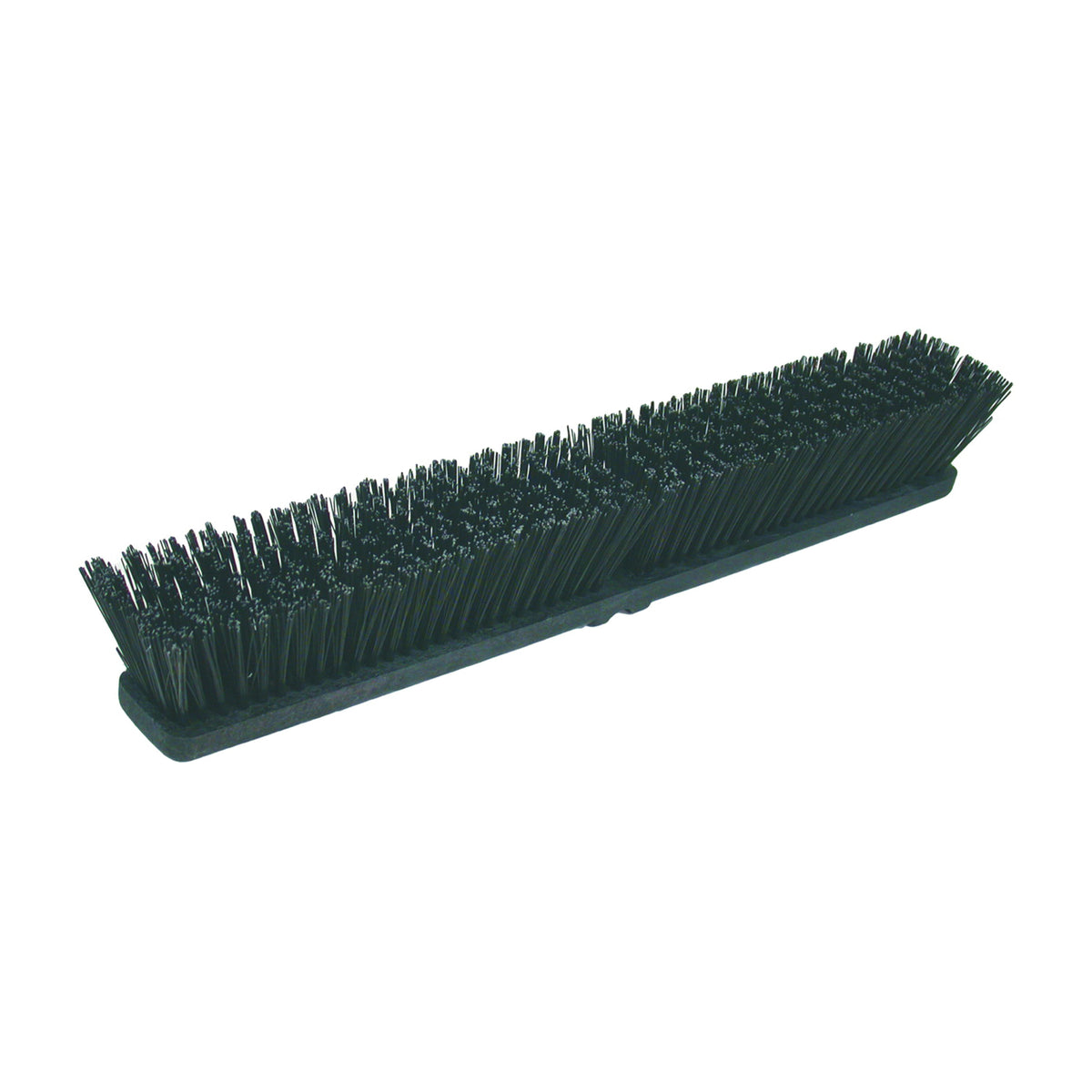 BIRDWELL 2027-12 Broom Head, Threaded, 3 in L Trim, Polystyrene Bristle, Black