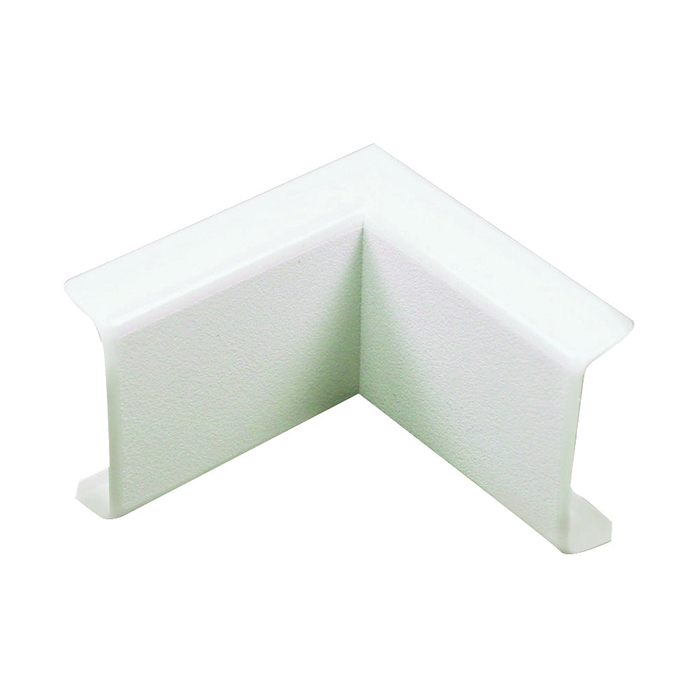 Wiremold NMW7 Wireway Inside Elbow, Non-Metallic, Plastic, White