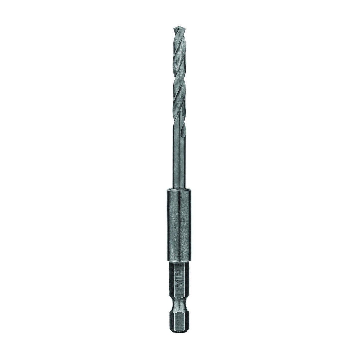 DeWALT DW2556 Drill Bit, 3/16 in Dia, 4 in OAL, Spiral Flute, 1/4 in Dia Shank, Hex Shank