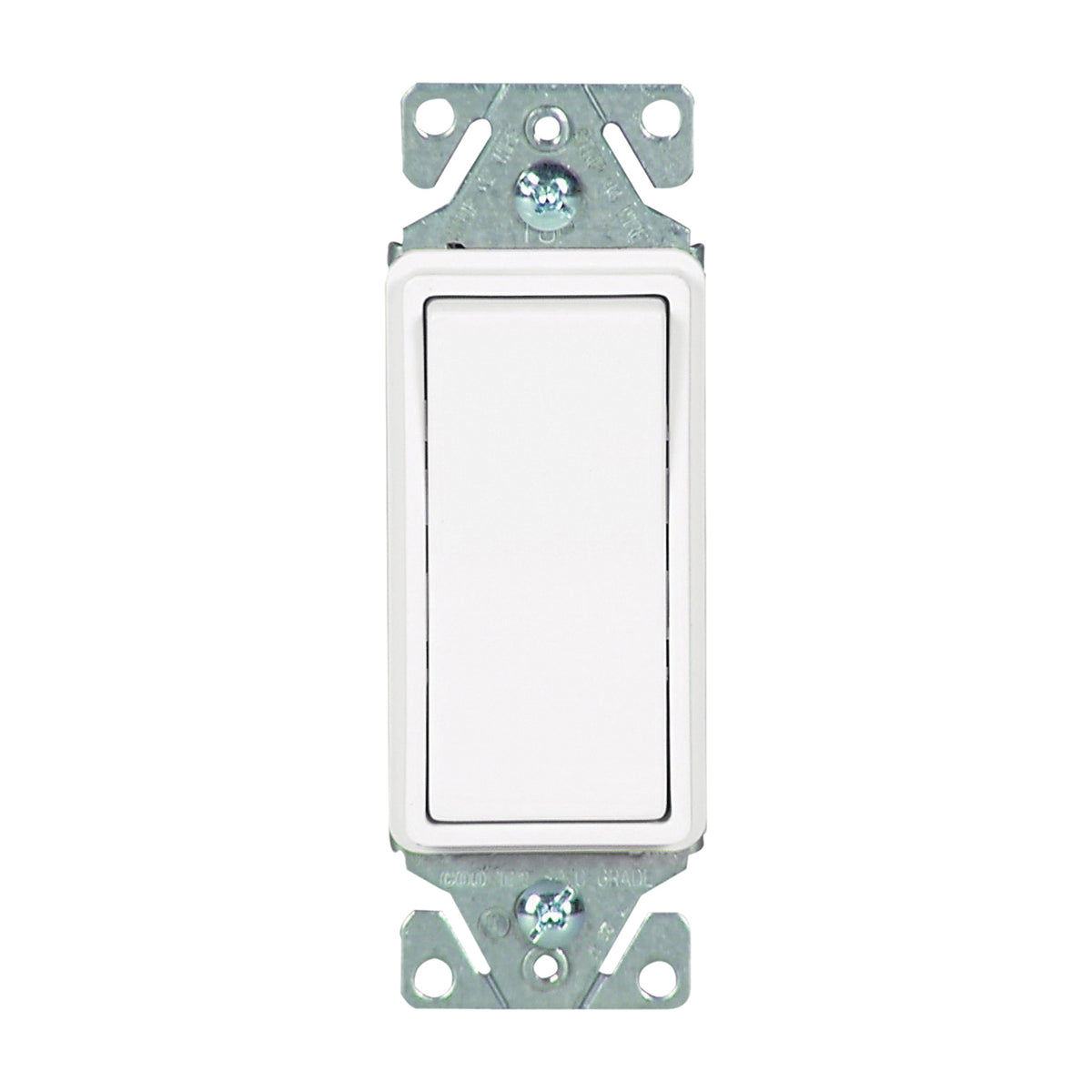 Eaton Wiring Devices 7500 7511W-BOX Rocker Switch, 15 A, 120/277 V, SPST, Lead Wire Terminal, White