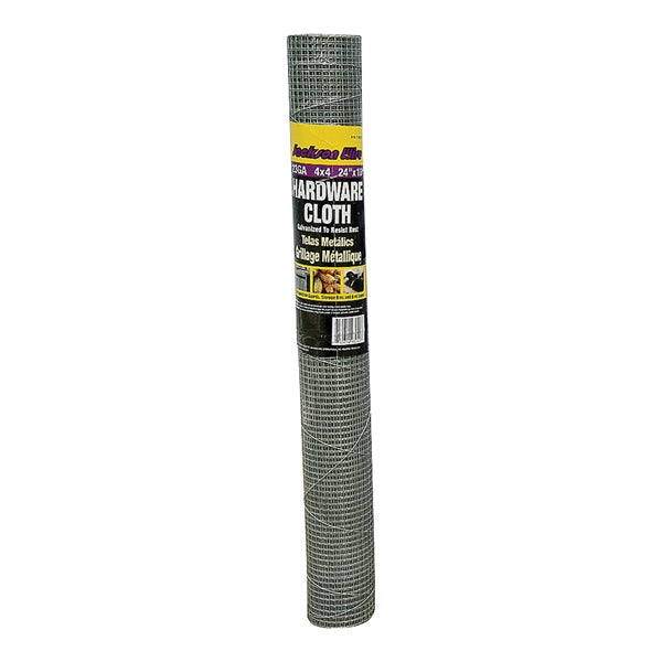 Jackson Wire 11 05 15 13 Hardware Cloth, 10 ft L, 24 in W, 23 Gauge, 1/4 x 1/4 in Mesh, Galvanized