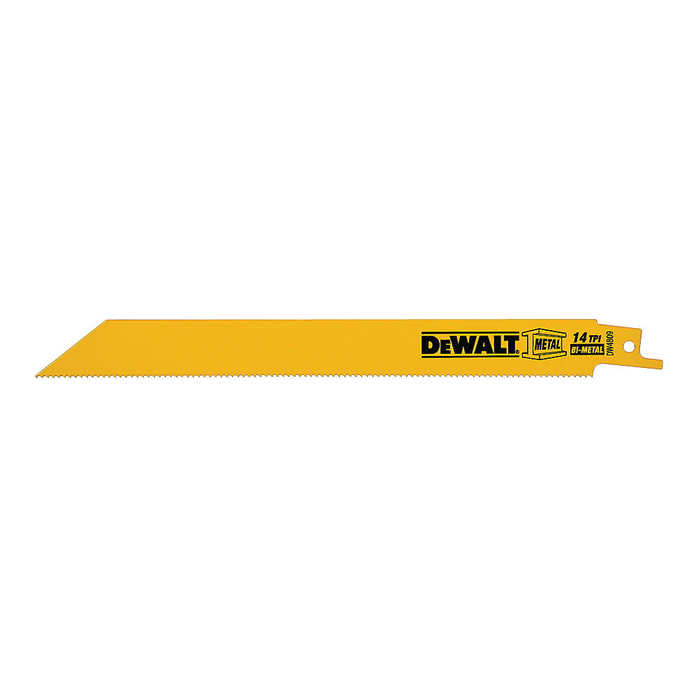 DeWALT DW4809 Reciprocating Saw Blade, 3/4 in W, 8 in L, 14 TPI
